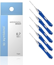 Щітки для міжзубних проміжків, 0,7 мм - Symbioral Interdental Brush ISO 1 — фото N1