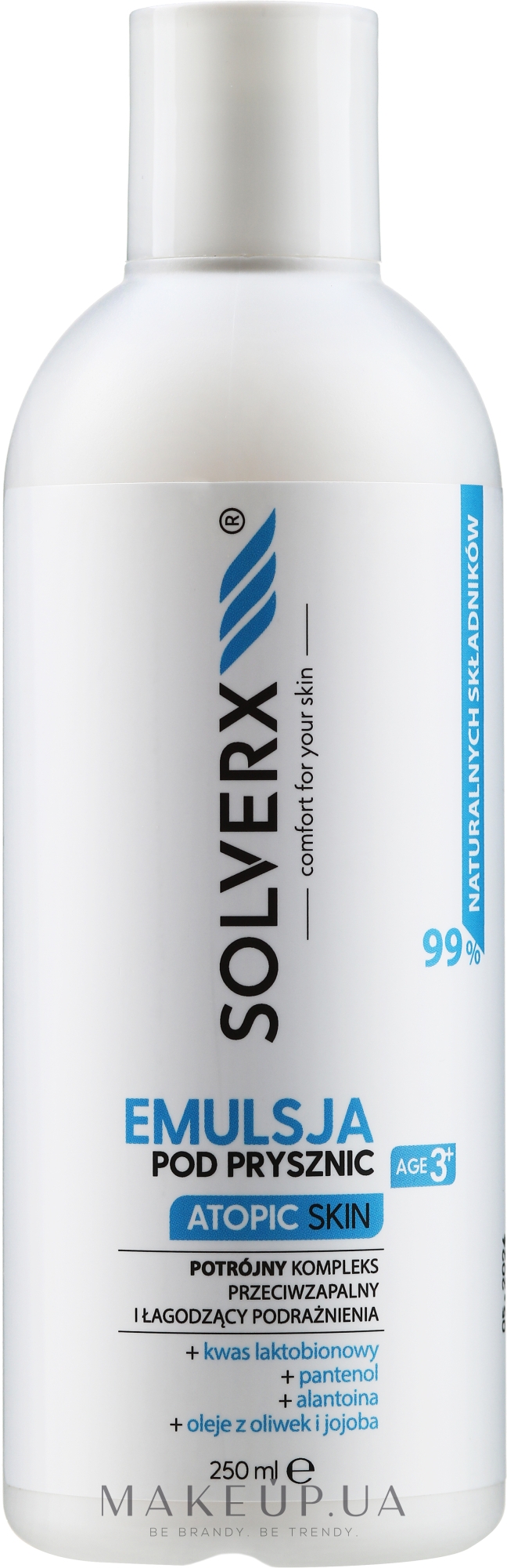 Эмульсия для душа - Solverx Atopic Skin Shower Emulsion — фото 250ml