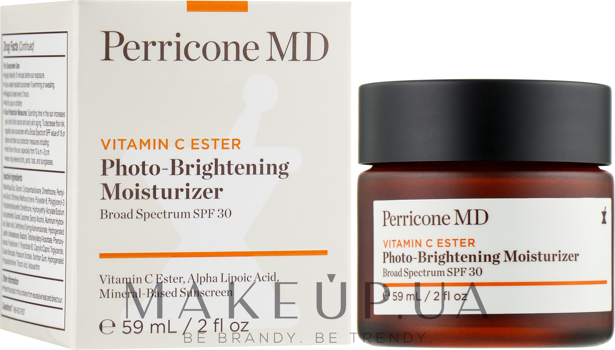 Увлажняющий крем для лица - Perricone MD Vitamin C Ester Photo-Brightening Moisturizer Broad Spectrum SPF30 — фото 59ml