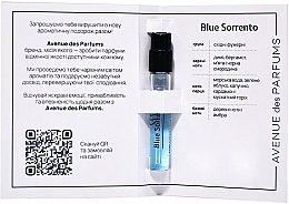 Avenue Des Parfums Blue Sorrento - Парфюмированная вода (пробник) — фото N1