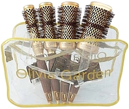 Парфумерія, косметика Набір термобрашингів для волосся, 5 шт - Olivia Garden Expert Blowout Curl Wavy Bristles Gold & Brown