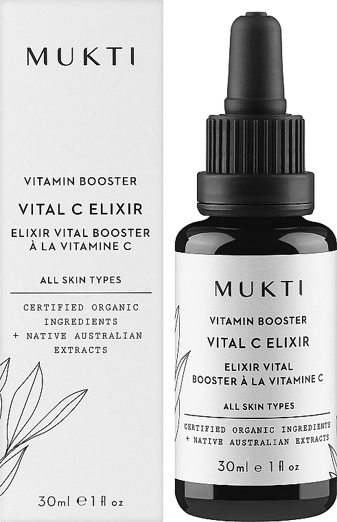 Вітамінний бустер для обличчя "Vital C" - Mukti Organics Vitamin Booster Elixir — фото N2