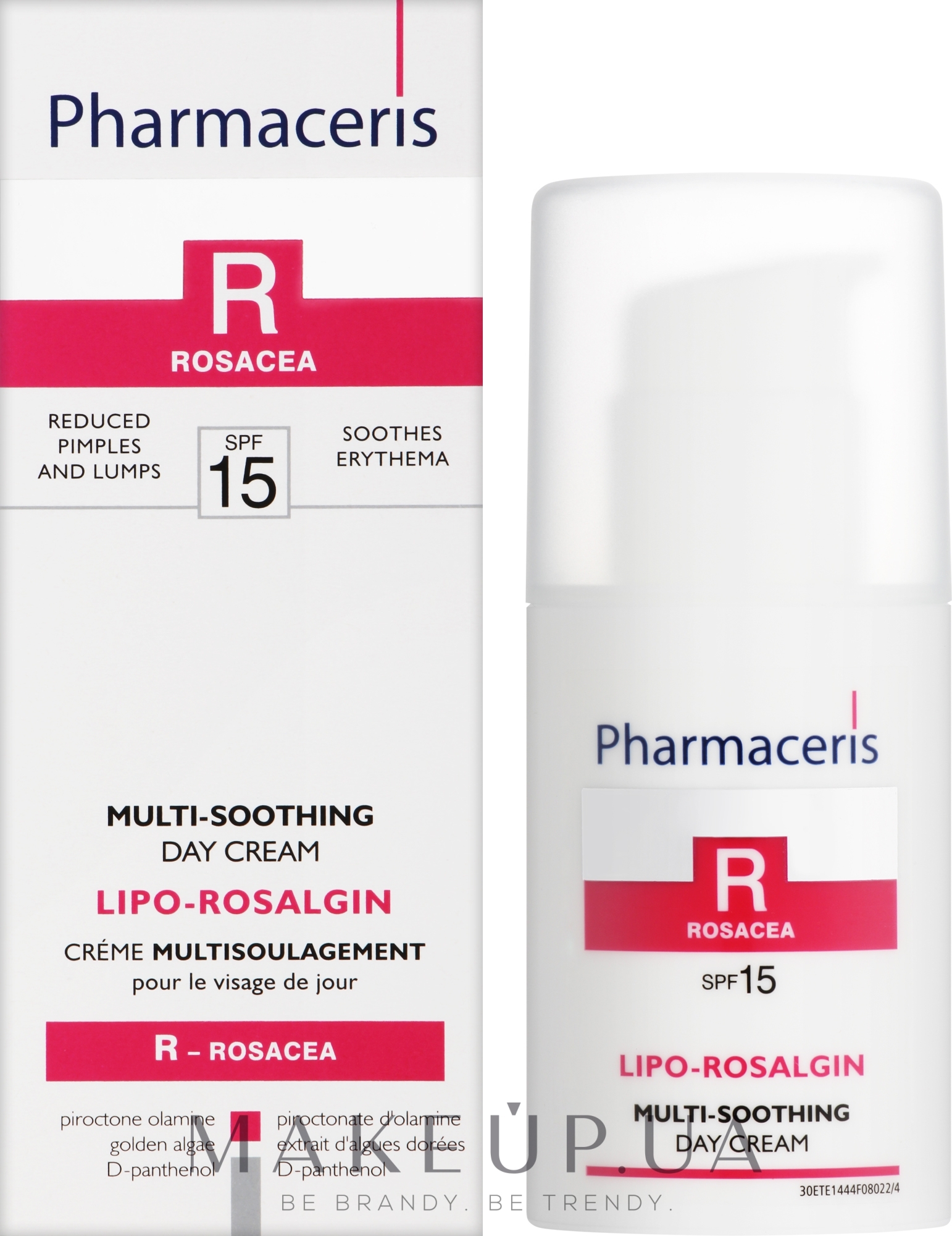 Крем для сухой кожи лица успокаивающий раздражения - Pharmaceris Pharmaceris R Lipo Rosalgin Multi-Soothing Cream — фото 30ml