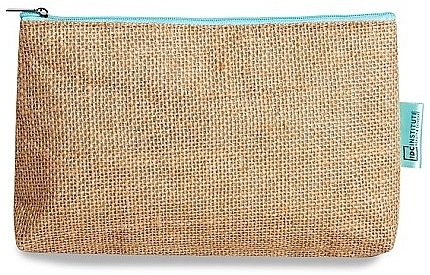 Косметичка льняная, голубая молния - IDC Institute Linen Cosmetic Bag — фото N1