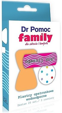 Водонепроникні пластирі для всієї родини - Dr Pomoc Family Waterproof Patch — фото N1