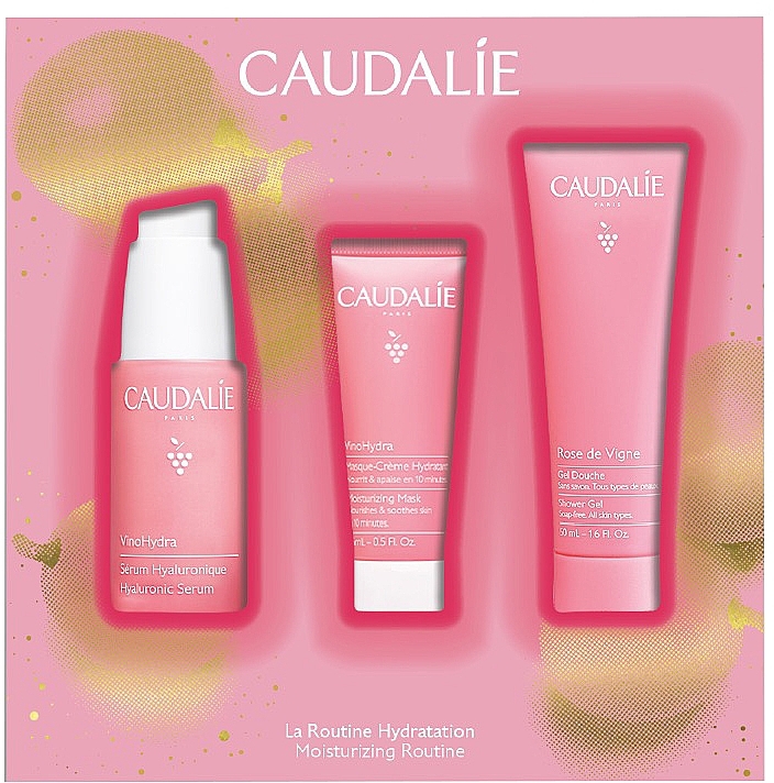 Набор - Caudalie VinoHydra (f/ser/30ml + f/mask/15ml + sh/gel/50ml) — фото N2