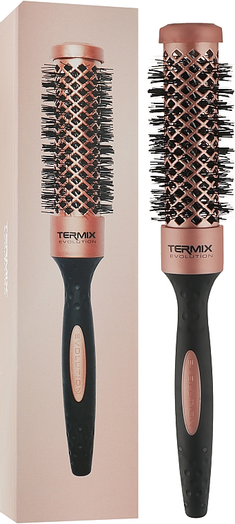 Термобрашинг для очень сухих, пористых волос, 28мм - Termix Evolution Gold Rose — фото N2