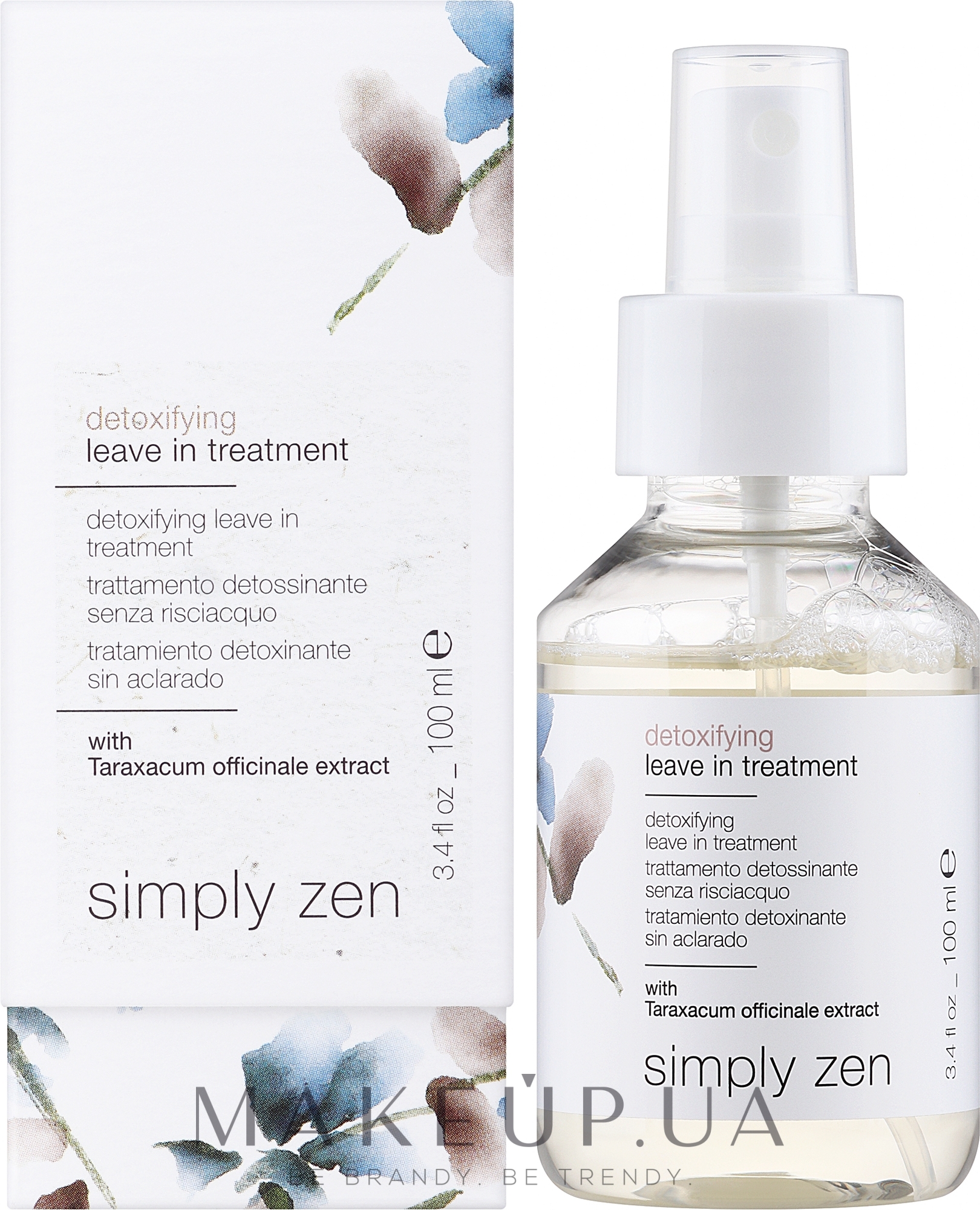 Несмываемая сыворотка для волос - Z. One Concept Simply Zen Detoxifying Leave In Treatment — фото 100ml