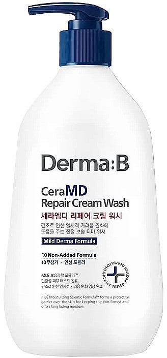Відновлювальний крем-гель для тіла - Derma-B CeraMD Repair Cream Wash — фото N1