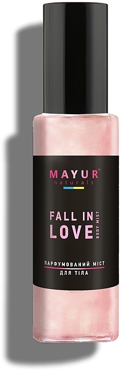 УЦІНКА Парфумований міст для тіла з шимером натуральний "Fall in love" - Mayur Body Mist * — фото N1