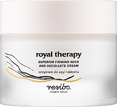 Духи, Парфюмерия, косметика Крем для шеи и зоны декольте - Resibo Royal Therapy Superior Firming And Decollete Cream