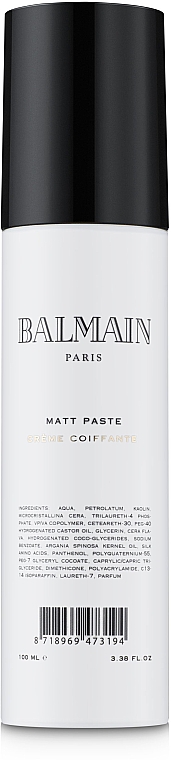 Матирующая паста - Balmain Paris Hair Couture Matt Paste — фото N1