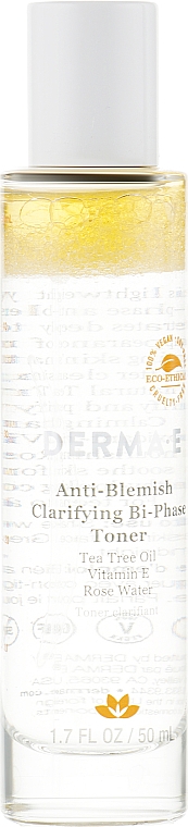 Противовоспалительный очищающий двухфазный тоник - Derma E Anti-Blemish Clarifying Bi-Phase Toner — фото N1