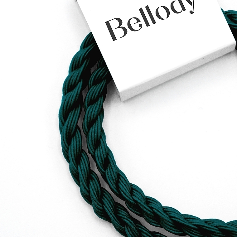 Резинка для волосся, quetzal green, 4 шт. - Bellody Original Hair Ties — фото N3