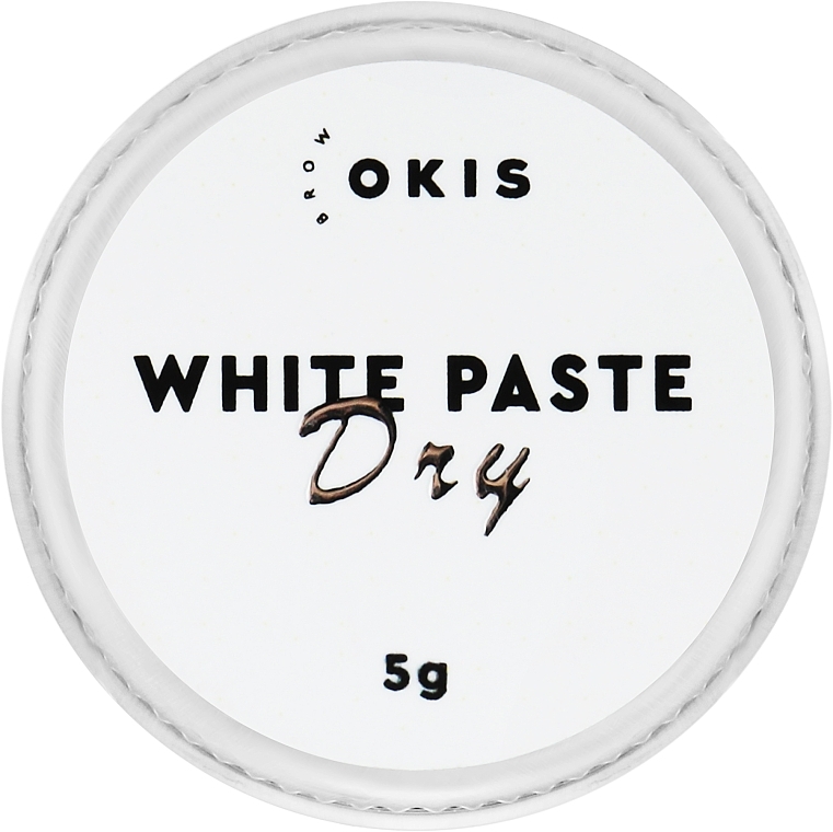 Паста белая для фиксации эскиза бровей - Okis Brow White Paste Dry — фото N1