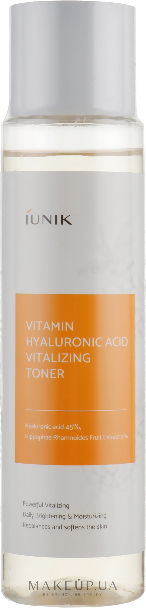 Увлажняющий тонер - iUNIK Vitamin Hyaluronic Acid Vitalizing Toner — фото 200ml