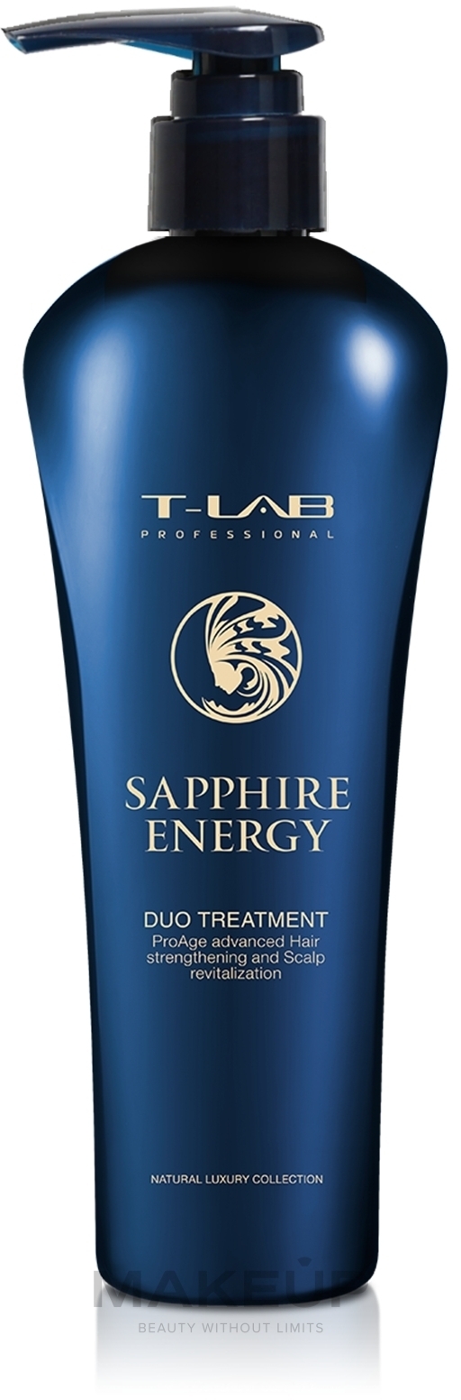 Кондиционер для укрепления волос - T-LAB Professional Sapphire Energy Duo Treatment — фото 300ml