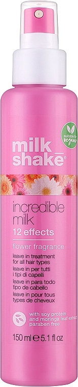 Несмываемое молочко для волос "12 эффектов" - Milk_shake Incredible Milk Flower Fragrance — фото N1