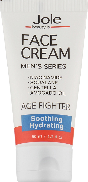 Зволожувальний і загоювальний крем для чоловіків - Jole Hydrating & Sooting Cream For Men