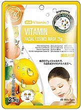 Тканинна маска для обличчя з вітамінами - Mitomo 512 Vitamin Facial Essence Mask — фото N1