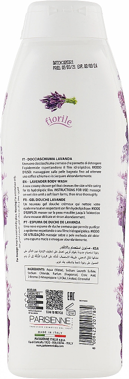 Гель для душа "Лаванда" - Parisienne Italia Fiorile Body Wash Lavender — фото N2