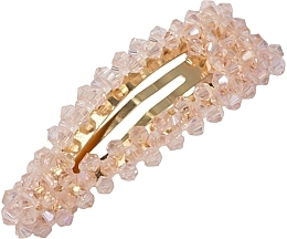 Заколка из кристаллов с окошком, розовая - Lolita Accessories — фото N1
