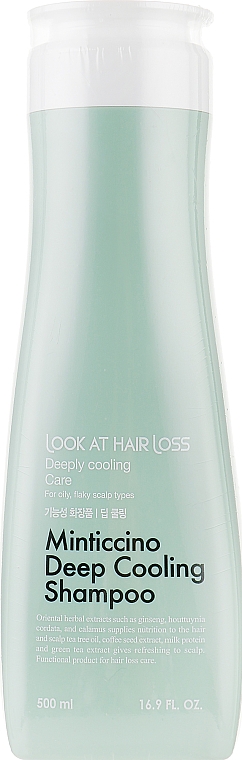 Шампунь для волосся - Doori Cosmetics Look At Hair Loss Minticcino Deep Cooling Shampoo
