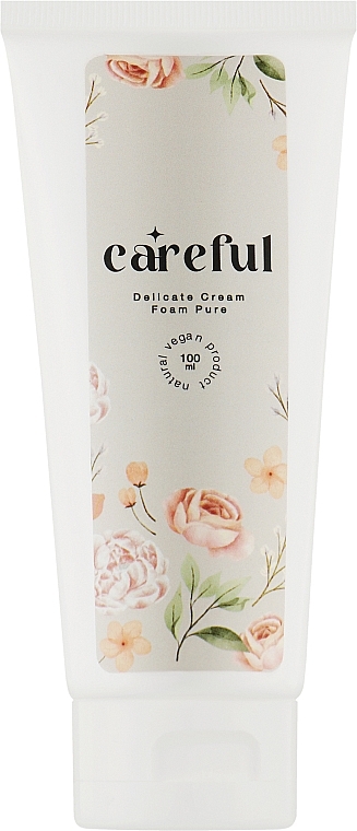 Крем-пінка для вмивання - Careful Cosmetics Delicate Cream Foam Pure — фото N1