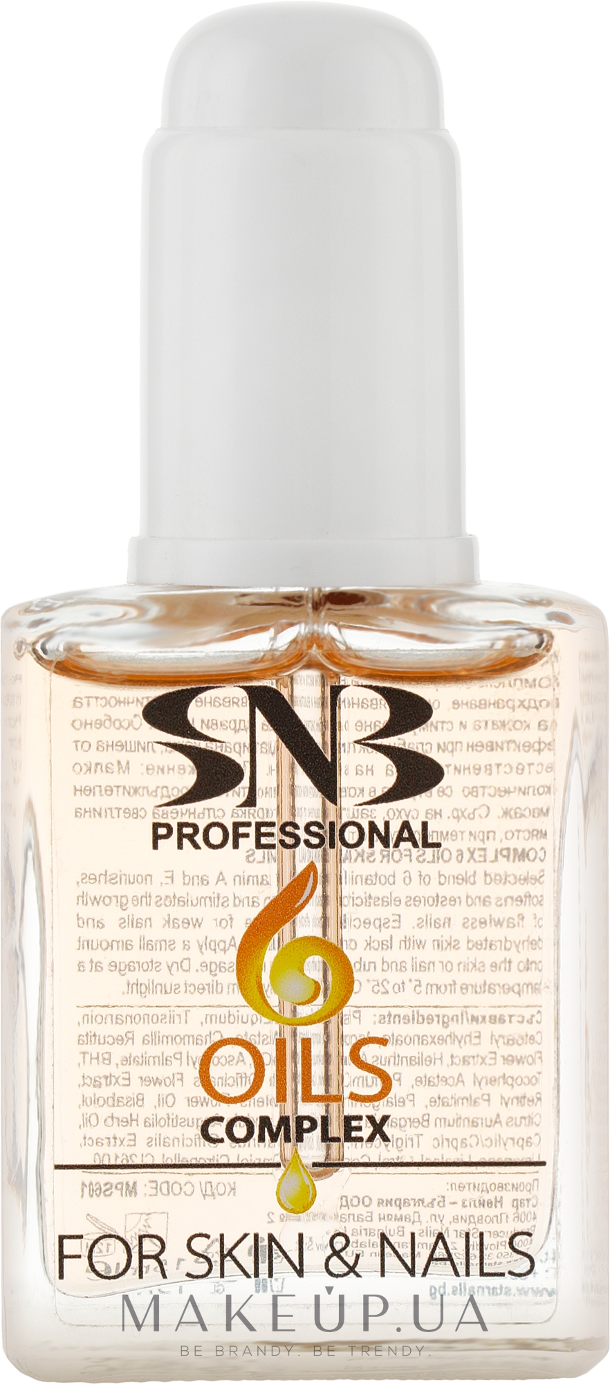 Комплекс 6 масел для кожи рук и ногтей - SNB Professional Oils Complex for Hands and Nails — фото 15ml