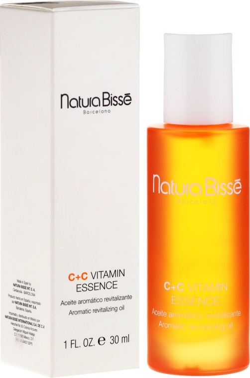 Ароматична відновлювальна олія для підтримання пружності шкіри обличчя з вітаміном С - Natura Bisse C+C Vitamin Essence — фото N1