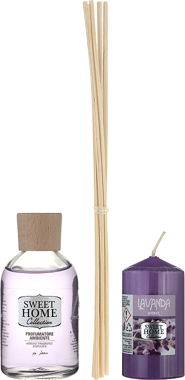 Набор - Sweet Home Collection Lavender Home Fragrance Set (diffuser/100ml + candle/135g) — фото N2