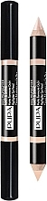 Олівець-хайлайтер для очей - Pupa Duo Highlighter Matt&Shine Pencil — фото N1
