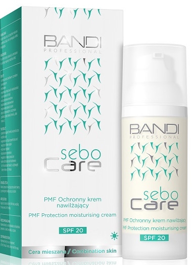 Зволожувальний денний крем для обличчя - Bandi Professional Sebo Care PMF Protection Moisturising Cream SPF 20 — фото N1