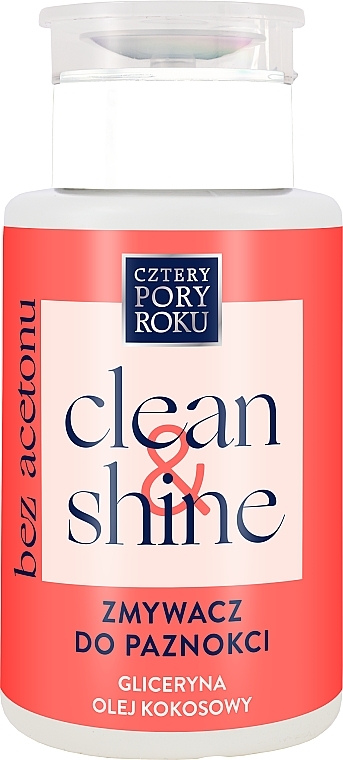 Рідина для зняття лаку без ацетону - Cztery Pory Roku Clean & Shine — фото N1