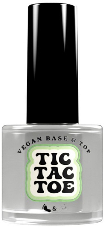 База-топ для ногтей - Tic Tac Toe Vegan Base & Top — фото N1