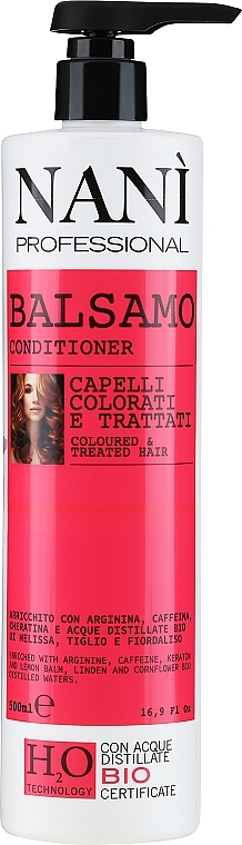 Бальзам-кондиционер для окрашенных волос - Nanì Professional Milano Conditioner For Treated And Colored Hair 