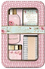 Набор - Baylis & Harding Royale Garden Rose, Poppy & Vanilla Hand Care Gift Set (h/cr/100ml + soap/50g + h/salt/25g + nail/brush) — фото N1