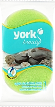 Губка для ванни та масажу, овал, салатова - York — фото N1