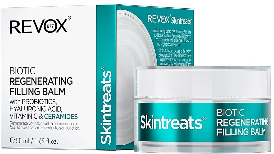 Регенерувальний заповнювальний бальзам для обличчя - Revox Skintreats Biotic Regenereting Filling Balm — фото N1