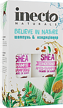 Парфумерія, косметика УЦІНКА Набір: шампунь + кондиціонер для неслухняного волосся з маслом ши - Inecto Naturals  Shea Shampoo + Conditioner *