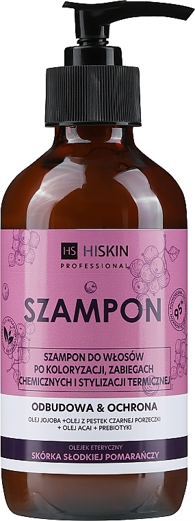 Шампунь для фарбованого й пошкодженого волосся - HiSkin Professional Shampoo — фото N1
