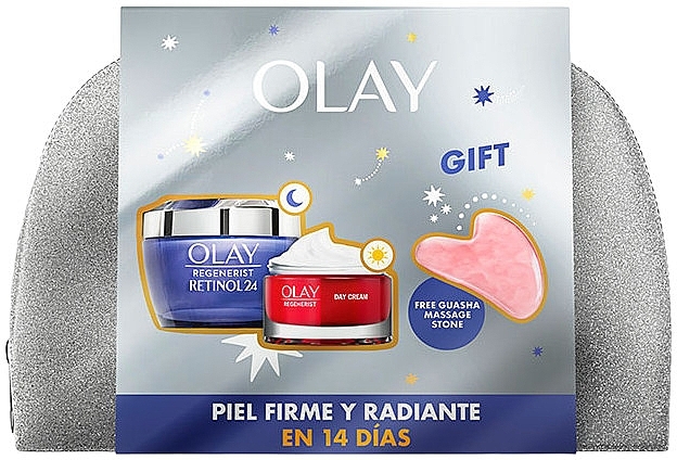 Набор - Olay Regenerist Gift Set (cr/50 ml*2 + acc/1 pcs) — фото N1
