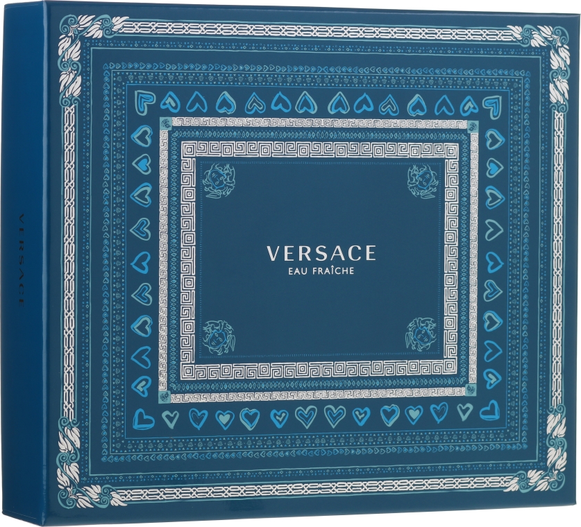 Versace Man Eau Fraiche - Набор (edt/100ml + sh/gel/150ml + edt/10ml) — фото N1