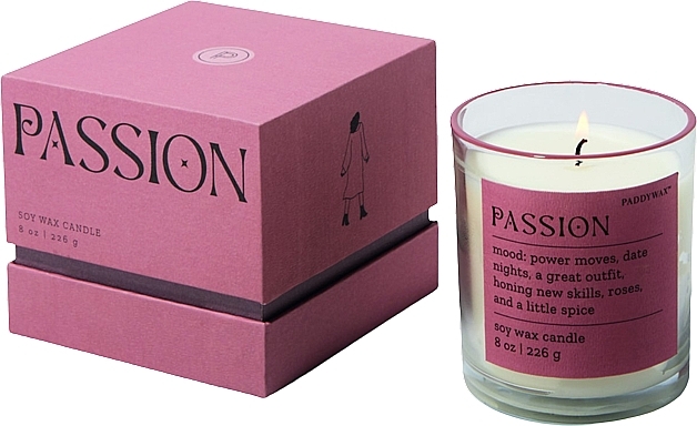 Ароматическая свеча в стакане - Paddywax Mood Candle Passion Saffron Rose — фото N1