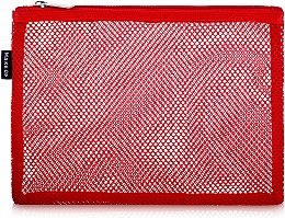 Косметичка дорожня, червона "Red mesh", 23 х 15 см - MAKEUP — фото N1