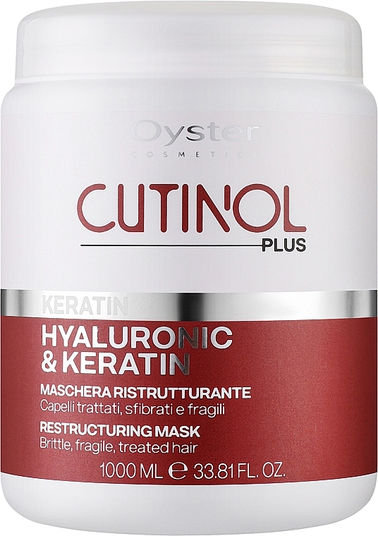 Маска для ломких и слабых волос - Oyster Cutinol Plus Keratin Restructuring Mask — фото N2