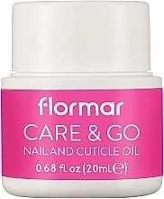 Масло для нігтів і кутикули - Flormar Care & Go Nail and Cuticle Oil — фото N1