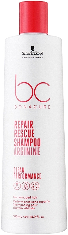 Шампунь для поврежденных волос - Schwarzkopf Professional Bonacure Repair Rescue Shampoo Arginine Clean Performance — фото N2