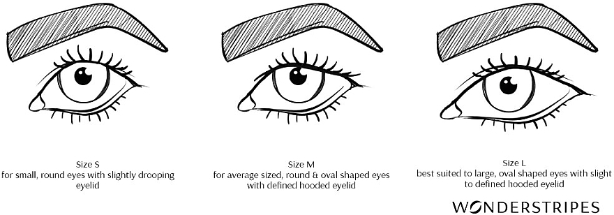 Силіконові наклейки для повік, M, 64 шт. - Wonderstripes The Instant Eye Lift Size M — фото N3