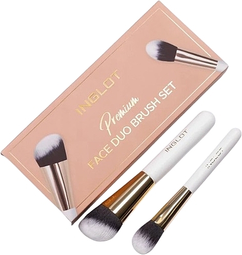 Набір пензлів для макіяжу - Inglot Premium Face Duo Brush Set — фото N1